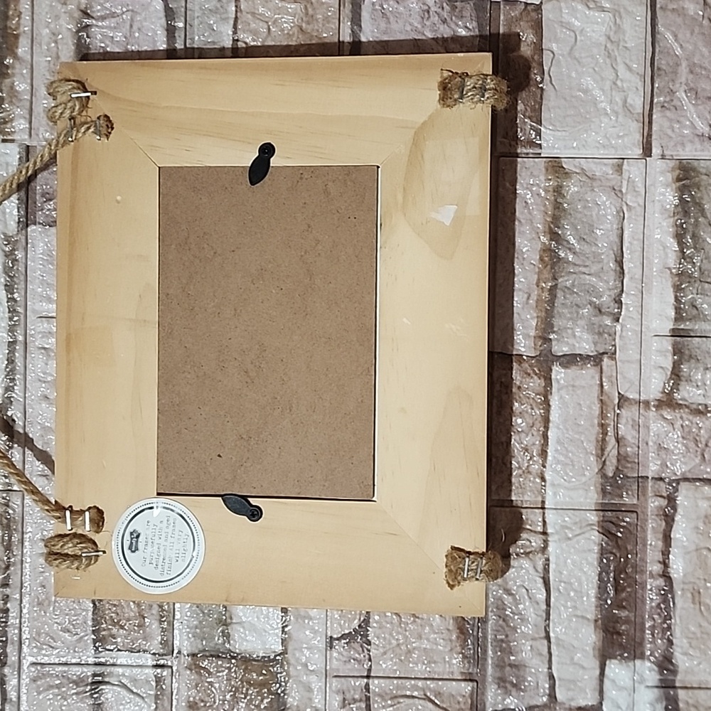 Mud pie Frame White Rope-Hanging Picture Frame - Picture 4 of 7
